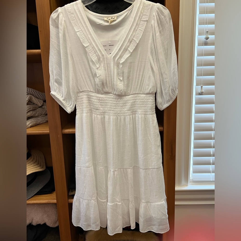 New - White Kings Road dress, size small
